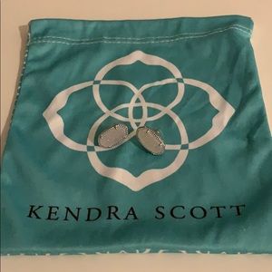 KS Ellie Silver Stud Earrings in Iridescent Drusy